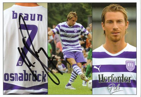 Marvin Braun  VFL Osnabrück  2008/2009  Fußball Autogrammkarte original signiert 