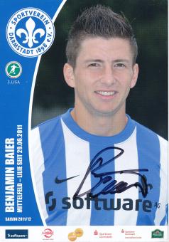 Benjamin Baier  2011/2012  SV Darmstadt 98  Fußball Autogrammkarte original signiert 