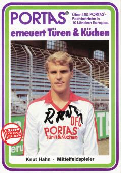 Knut Hahn  1983/1984  Kickers Offenbach  Fußball Autogrammkarte original signiert 