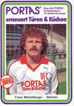 Franz Michelberger  1983/1984  Kickers Offenbach  Fußball Autogrammkarte original signiert 