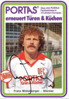Franz Michelberger  1982/1983  Kickers Offenbach  Fußball Autogrammkarte original signiert 