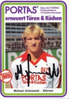 Michael Grünewald  1982/1983  Kickers Offenbach  Fußball Autogrammkarte original signiert 
