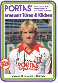 Michael Grünewald  1982/1983  Kickers Offenbach  Fußball Autogrammkarte original signiert 