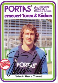 Valentin Herr  1982/1983  Kickers Offenbach  Fußball Autogrammkarte original signiert 