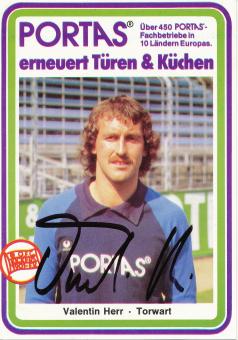 Valentin Herr  1982/1983  Kickers Offenbach  Fußball Autogrammkarte original signiert 