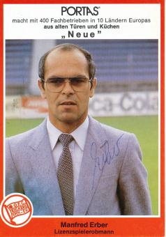 Manfred Erber  1981/1982  Kickers Offenbach  Fußball Autogrammkarte original signiert 