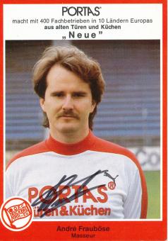 Andre Frauböse  1981/1982  Kickers Offenbach  Fußball Autogrammkarte original signiert 