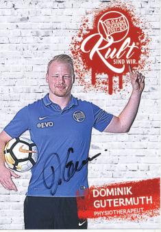 Dominik Gutermuth  2017/2018  Kickers Offenbach  Fußball Autogrammkarte original signiert 
