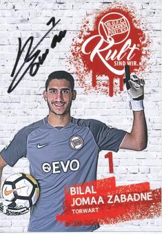 Bilal Jomaa Zabadne  2017/2018  Kickers Offenbach  Fußball Autogrammkarte original signiert 