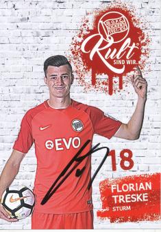 Florian Treske  2017/2018  Kickers Offenbach  Fußball Autogrammkarte original signiert 
