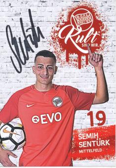 Semih Sentürk  2017/2018  Kickers Offenbach  Fußball Autogrammkarte original signiert 