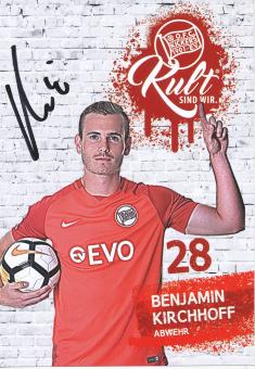 Benjamin Hecht  2017/2018  Kickers Offenbach  Fußball Autogrammkarte original signiert 