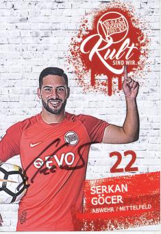 Serkan Göcer  2017/2018  Kickers Offenbach  Fußball Autogrammkarte original signiert 