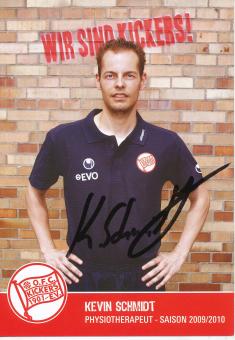 Kevin Schmidt  2009/2010  Kickers Offenbach  Fußball Autogrammkarte original signiert 
