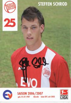 Steffen Schrod  2006/2007  Kickers Offenbach  Fußball Autogrammkarte original signiert 