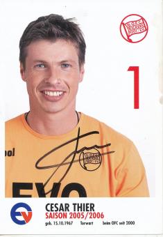 Cesar Thier  2005/2006  Kickers Offenbach  Fußball Autogrammkarte original signiert 