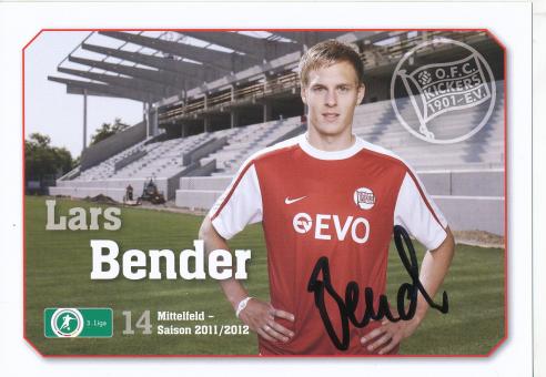 Lars Bender  2011/2012  Kickers Offenbach  Fußball Autogrammkarte original signiert 