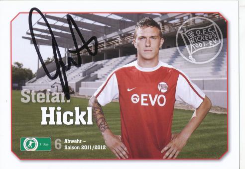 Stefan Hickl  2011/2012  Kickers Offenbach  Fußball Autogrammkarte original signiert 