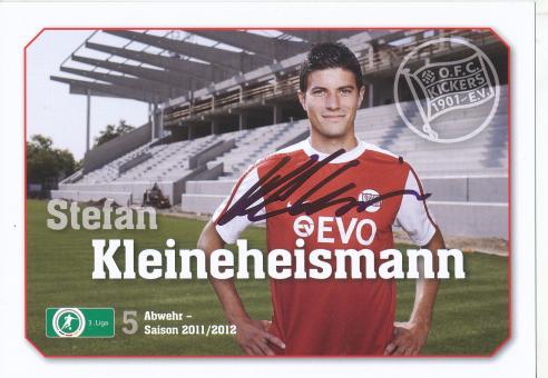 Stefan Kleineheismann  2011/2012  Kickers Offenbach  Fußball Autogrammkarte original signiert 