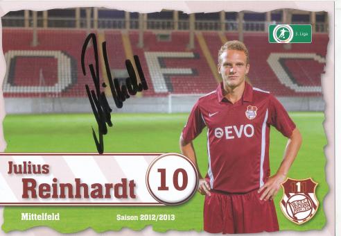 Julius Reinhardt  2012/2013  Kickers Offenbach  Fußball Autogrammkarte original signiert 