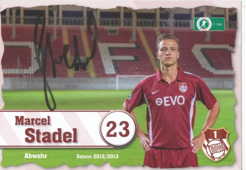 Marcel Stadel   2012/2013  Kickers Offenbach  Fußball Autogrammkarte original signiert 
