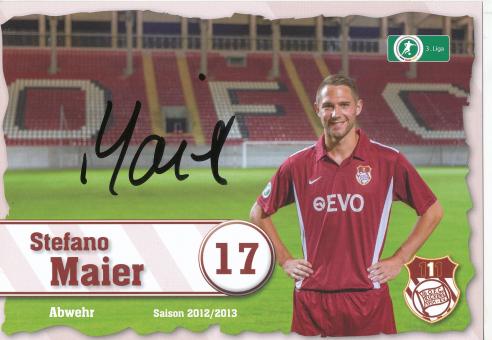 Stefano Maier   2012/2013  Kickers Offenbach  Fußball Autogrammkarte original signiert 