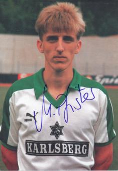 Michael Pfister  1986/1987 FC Homburg  Fußball Autogrammkarte original signiert 