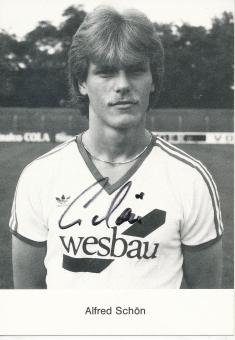 Alfred Schön  SV Waldhof Mannheim  Fußball Autogrammkarte original signiert 