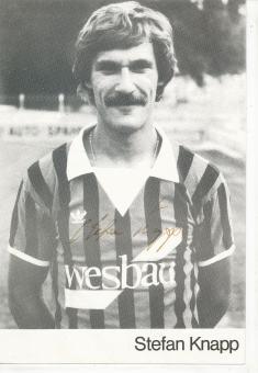 Stefan Knapp  1981/1982  SV Waldhof Mannheim  Fußball Autogrammkarte original signiert 