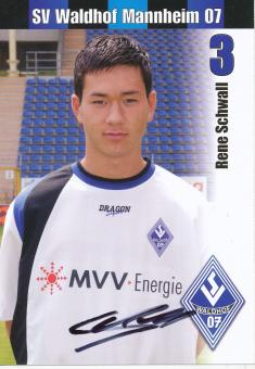 Rene Schwall  2005/2006  SV Waldhof Mannheim  Fußball Autogrammkarte original signiert 