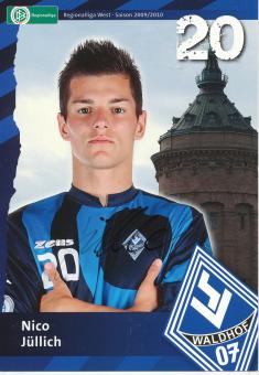Nico Jüllich  2009/2010  SV Waldhof Mannheim  Fußball Autogrammkarte original signiert 