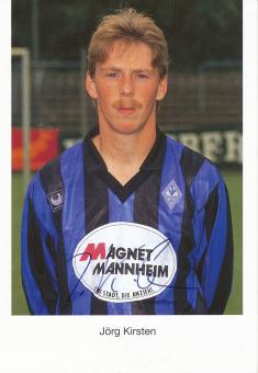 Jörg Kirsten  1992/1993  SV Waldhof Mannheim  Fußball Autogrammkarte original signiert 