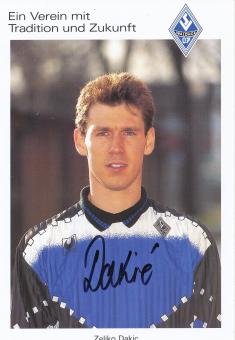 Zeljko Dakic  1994/1995  SV Waldhof Mannheim  Fußball Autogrammkarte original signiert 