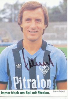 Günter Sebert  1984/1985  SV Waldhof Mannheim  Fußball Autogrammkarte original signiert 