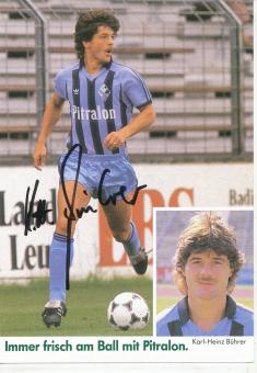 Karl Heinz Bührer  1985/1986  SV Waldhof Mannheim  Fußball Autogrammkarte original signiert 