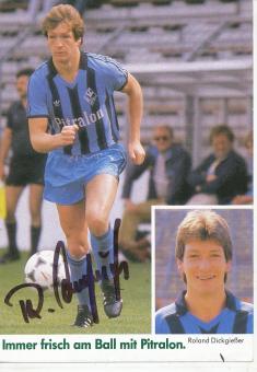 Roland Dickgießer  1985/1986  SV Waldhof Mannheim  Fußball Autogrammkarte original signiert 