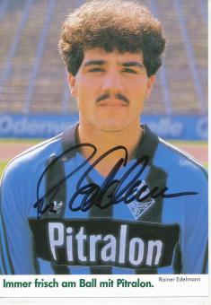 Rainer Edelmann  1985/1986  SV Waldhof Mannheim  Fußball Autogrammkarte original signiert 