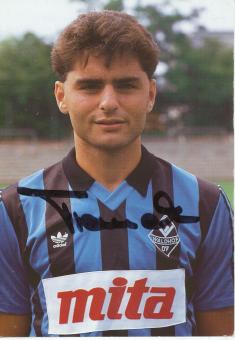 Franck Thomas  1989/1990  SV Waldhof Mannheim  Fußball Autogrammkarte original signiert 