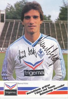 Bernd Klotz  1986/1987  SV Waldhof Mannheim  Fußball Autogrammkarte original signiert 