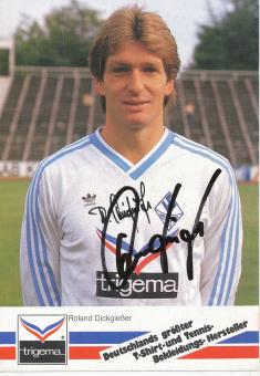 Roland Dickgießer  1986/1987  SV Waldhof Mannheim  Fußball Autogrammkarte original signiert 