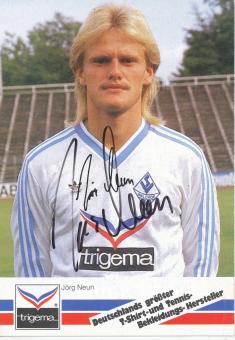 Jörg Neun  1986/1987  SV Waldhof Mannheim  Fußball Autogrammkarte original signiert 