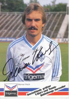 Werner Heck  1986/1987  SV Waldhof Mannheim  Fußball Autogrammkarte original signiert 