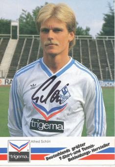 Alfred Schön  1986/1987  SV Waldhof Mannheim  Fußball Autogrammkarte original signiert 