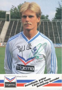 Alfred Schön  1986/1987  SV Waldhof Mannheim  Fußball Autogrammkarte original signiert 