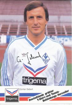 Günter Sebert  1986/1987  SV Waldhof Mannheim  Fußball Autogrammkarte original signiert 