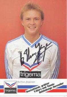 Bo Elvar Jörgensen  1986/1987  SV Waldhof Mannheim  Fußball Autogrammkarte original signiert 