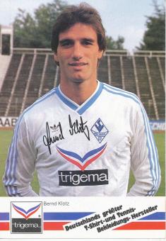 Bernd Klotz  1986/1987  SV Waldhof Mannheim  Fußball Autogrammkarte Druck signiert 