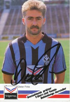Dieter Finke  1987/1988  SV Waldhof Mannheim  Fußball Autogrammkarte original signiert 