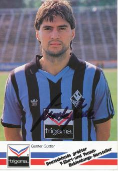Günter Güttler  1987/1988  SV Waldhof Mannheim  Fußball Autogrammkarte original signiert 