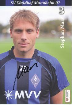 Stephan Maas  2007/2008  SV Waldhof Mannheim  Fußball Autogrammkarte original signiert 